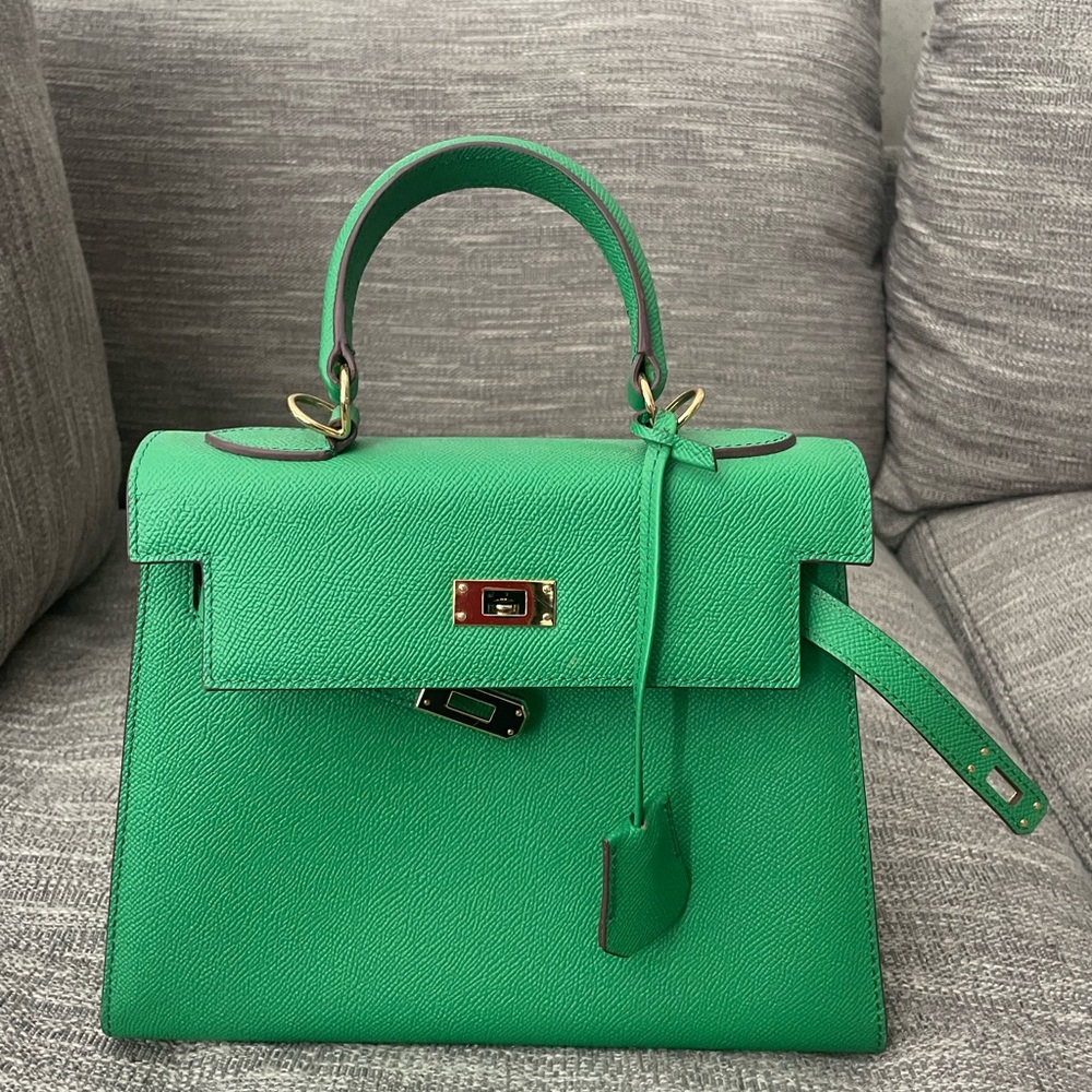Green Leather Handbag